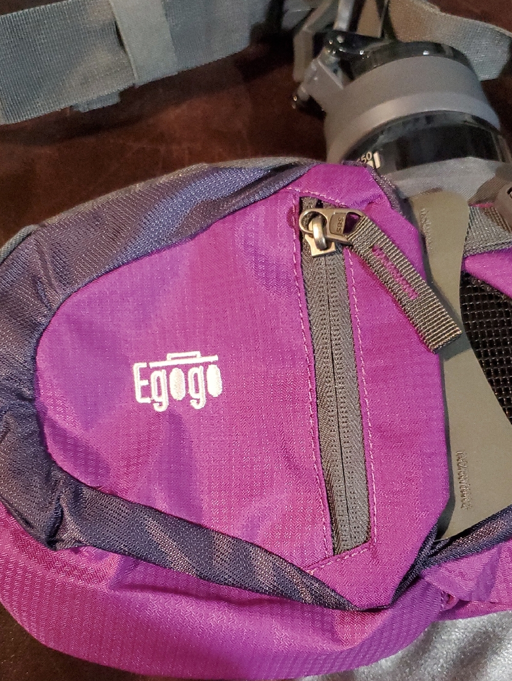 GOGO Purple and Black Women's Crossbody Bag